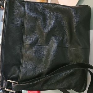 Leather cross body bag